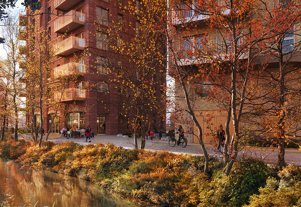3d render of the new buildings